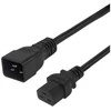 Maitinimo kabelis DELTACO IEC C20 - IEC C21 Hightemp, juodas, 2m / 1902011