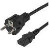 Maitinimo laidas DELTACO CEE 7/7 - C13, 1,5m, juodas / 1902303