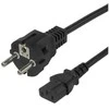 Maitinimo laidas DELTACO CEE 7/7 - C13, 3,0m, juodas / 1902304