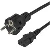 Maitinimo laidas DELTACO CEE 7/7 - C13, 3,0m, juodas / 1902304