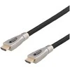 PRIME aktyvus HDMI kabelis DELTACO, 5m Tekstilinis HDMI A tipas ma 4K juodas / HDMI-4050
