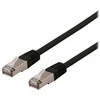 Deltaco SFTP-610SH, 10 m, Cat6, S/FTP (S-STP), RJ-45, RJ-45, juodas
