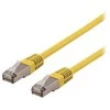Deltaco S/FTP Cat6 patch kabelis 1m 250MHz Deltasertifikuotas LSZH geltonas
