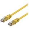 DELTACO S/FTP Cat6a jungiamasis kabelis, delta sertifikuotas, LSZH, 3 m, geltonas