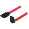 Kabelis DELTACO SATA, 0.5m, raudonas kampinis / SATA-05A-K