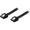 Kabelis DELTACO SATA 6Gb/s, 0.5m, juodas / SATA-1001
