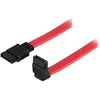 Cable DELTACO, SATA/SAS, angled (down) straight, 0.3m / SATA-03A