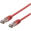 Deltaco SFTP-611RH, 1,5 m, Cat6, S/FTP (S-STP), RJ-45, RJ-45, raudonas