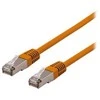 Deltaco SFTP-61ORH, 1 m, Cat6, S/FTP (S-STP), RJ-45, RJ-45, oranžinis