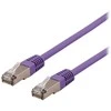 Deltaco SFTP-61PH, 1 m, Cat6, S/FTP (S-STP), RJ-45, RJ-45, violetinė
