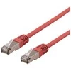 Deltaco SFTP-61RH, 1 m, Cat6, S/FTP (S-STP), RJ-45, RJ-45, raudonas