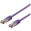 Deltaco SFTP-63PH, 3 m, Cat6, S/FTP (S-STP), RJ-45, RJ-45, Violetinis