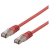 Deltaco SFTP-63RH, 3 m, Cat6, S/FTP (S-STP), RJ-45, RJ-45, raudonas