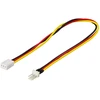 Adapteris kabelis DELTACO 3-pin, 0.3m / SSI-37