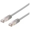 DELTACO STP-60AU - Patch kabelis - RJ-45 (kištukas) į RJ-45 (kištukas) - 50 cm - F/UTP (folija dengta neekranuota susukta pora) - CAT 6a - be halogenų, lieto korpuso - pilkas