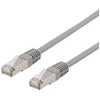 DELTACO STP-611AU - Komutacinis kabelis - RJ-45 (kištukas) į RJ-45 (kištukas) - 1,5 m - F/UTP (folija dengta neekranuota susukta pora) - CAT 6a - be halogenų, lieto korpuso - pilkas