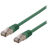 DELTACO STP-61GAU - Patch kabelis - RJ-45 (kištukas) į RJ-45 (kištukas) - 1 m - F/UTP (folija dengta neekranuota susukta pora) - CAT 6a - be halogenų, lieto plieno - žalias