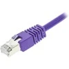 Deltaco STP-61P, 1 m, Cat6, F/UTP (FTP), RJ-45, RJ-45, violetinis