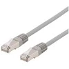 DELTACO U / FTP Cat6a patch cable, 2m, 500MHz, Delta-certified, LSZH, pilka STP-62AU