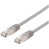 DELTACO U / FTP Cat6a jungiamasis kabelis, 3m, 500MHz, Delta sertifikuotas, LSZH, pilkas STP-63AU
