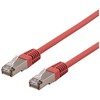 DELTACO U/STP Cat6a tinklo kabelis, LSZH, 3 m, raudonas