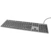 Klaviatūra Deltaco TB-801 - Full-size (100%) - USB - Membrane - QWERTY - Pilkas