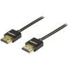 DELTACO plonas HDMI kabelis, UltraHD - 30Hz, 3m, 19 pin ha-ha, juodas / HDMI-HDMI