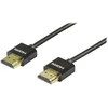 DELTACO plonas HDMI kabelis, HDMI didelės spartos su Ethernet, 0,5 m, juodas