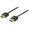 DELTACO plonas HDMI kabelis, HDMI greitis su Ethernet, 1m, juodas / HDMI-1091