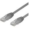 Deltaco TP-60-50P, 0,5 m, Cat6, U/UTP (UTP), RJ-45, RJ-45, pilkas