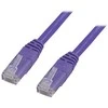 DELTACO U / UTP Cat6 patch kabelis, 0.3m, 250MHz LSZH, violetinis / TP-603P