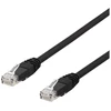 DELTACO U / UTP Cat6a patch kabelis, 0.3m, 500MHz, Delta-certified, LSZH, juodas TP-603SAU