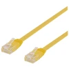 Deltaco TP-60GL-FL, 0,5 m, Cat6, U/UTP (UTP), RJ-45, RJ-45, Geltonas