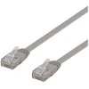 Deltaco TP-610-FL, 10 m, Cat6, U/UTP (UTP), RJ-45, RJ-45, Pilkas