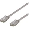Deltaco TP-63-FL, 3 m, Cat6, U/UTP (UTP), RJ-45, RJ-45, pilkas