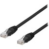 DELTACO TP-63SAU - Patch kabelis - RJ-45 (kištukas) - RJ-45 (kištukas) - 3 m - UTP - CAT 6a - juodas