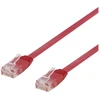 Deltaco TP-65R-FL, 5 m, Cat6, U/UTP (UTP), RJ-45, RJ-45, raudonas