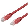 DELTACO U/UTP Cat6a tinklo kabelis, LSZH, 5 m, raudonas