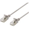 DELTACO U/FTP Cat6a tinklo kabelis, plonas, 3,8 mm skersmens, 2 m, pilkas