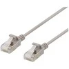 DELTACO U/FTP Cat6a jungiamasis kabelis, plonas, 3,8 mm skersmens, 3 m, pilkas