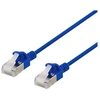 DELTACO U/FTP Cat6a tinklo kabelis, plonas, 3,8 mm skersmens, 1 m, mėlynas