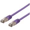 DELTACO U/STP Cat6a jungiamasis kabelis, LSZH, 3m, violetinis