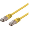 DELTACO U/STP Cat6a jungiamasis kabelis, LSZH, 0,3m, geltonas