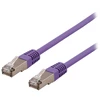DELTACO U/STP Cat6a jungiamasis laidas, LSZH, 0,3 m, violetinis