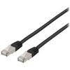 DELTACO STP-603SAU - Patch kabelis - RJ-45 (kištukas) į RJ-45 (kištukas) - 30 cm - U/FTP - CAT 6a - be halogenų, lieto korpuso - juodas