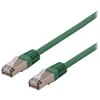 DELTACO STP-61GAU - Patch kabelis - RJ-45 (kištukas) į RJ-45 (kištukas) - 1 m - F/UTP (folija dengta neekranuota susukta pora) - CAT 6a - be halogenų, lieto plieno - žalias