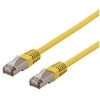DELTACO U/STP Cat6a jungiamasis kabelis, LSZH, 1 m, geltonas
