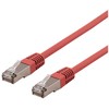 DELTACO U/STP Cat6a tinklo kabelis, LSZH, 2 m, raudonas