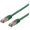 DELTACO STP-63GAU – tinklo kabelis – RJ-45 (kištukas) prie RJ-45 (kištukas) – 3 m – F/UTP (folija ekranuota neekranuota vytos poros) – CAT 6a – be halogenų, lietas – žalias