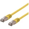 DELTACO U/STP Cat6a jungiamasis kabelis, LSZH, 3m, geltonas